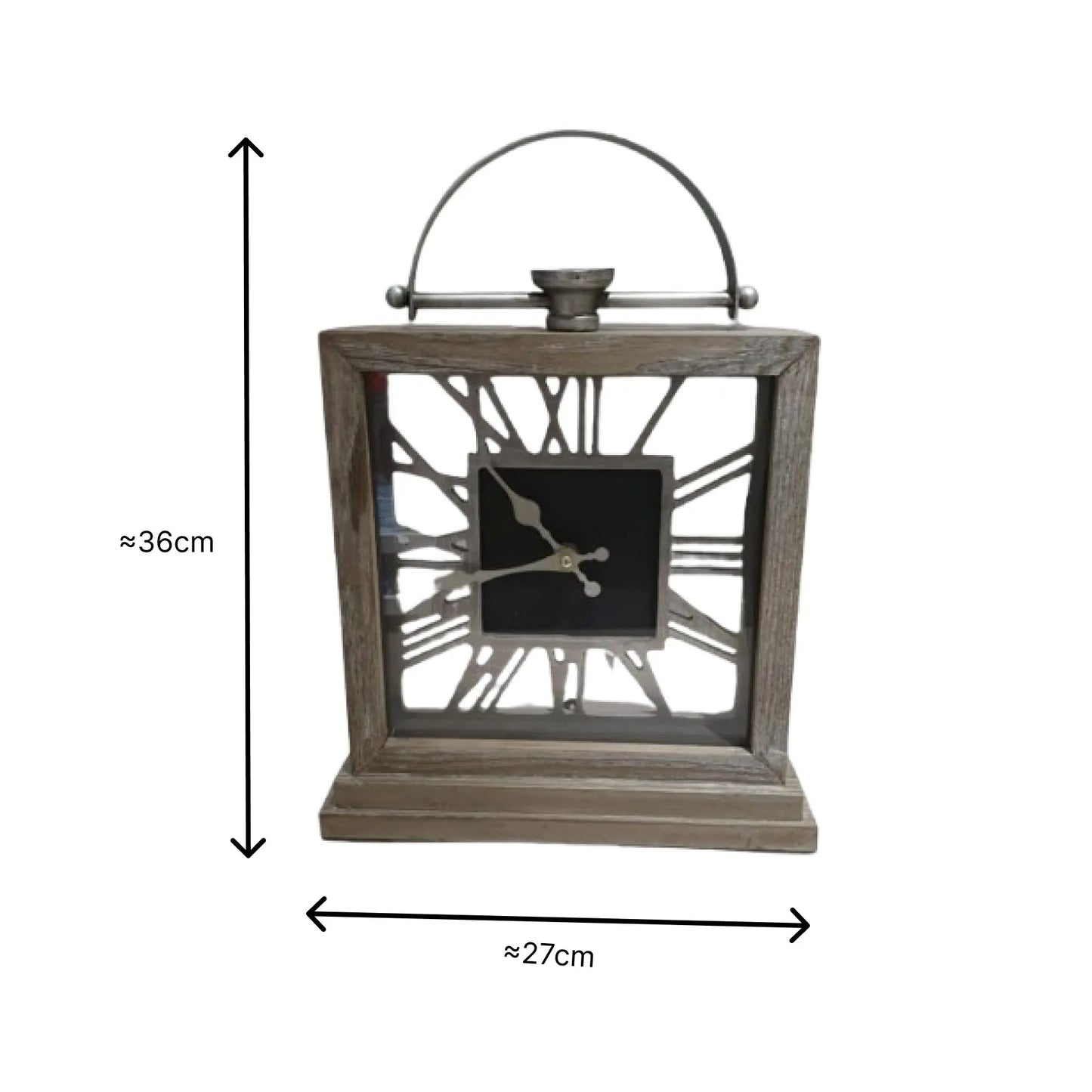 Imp Wooden Clock Sparkles