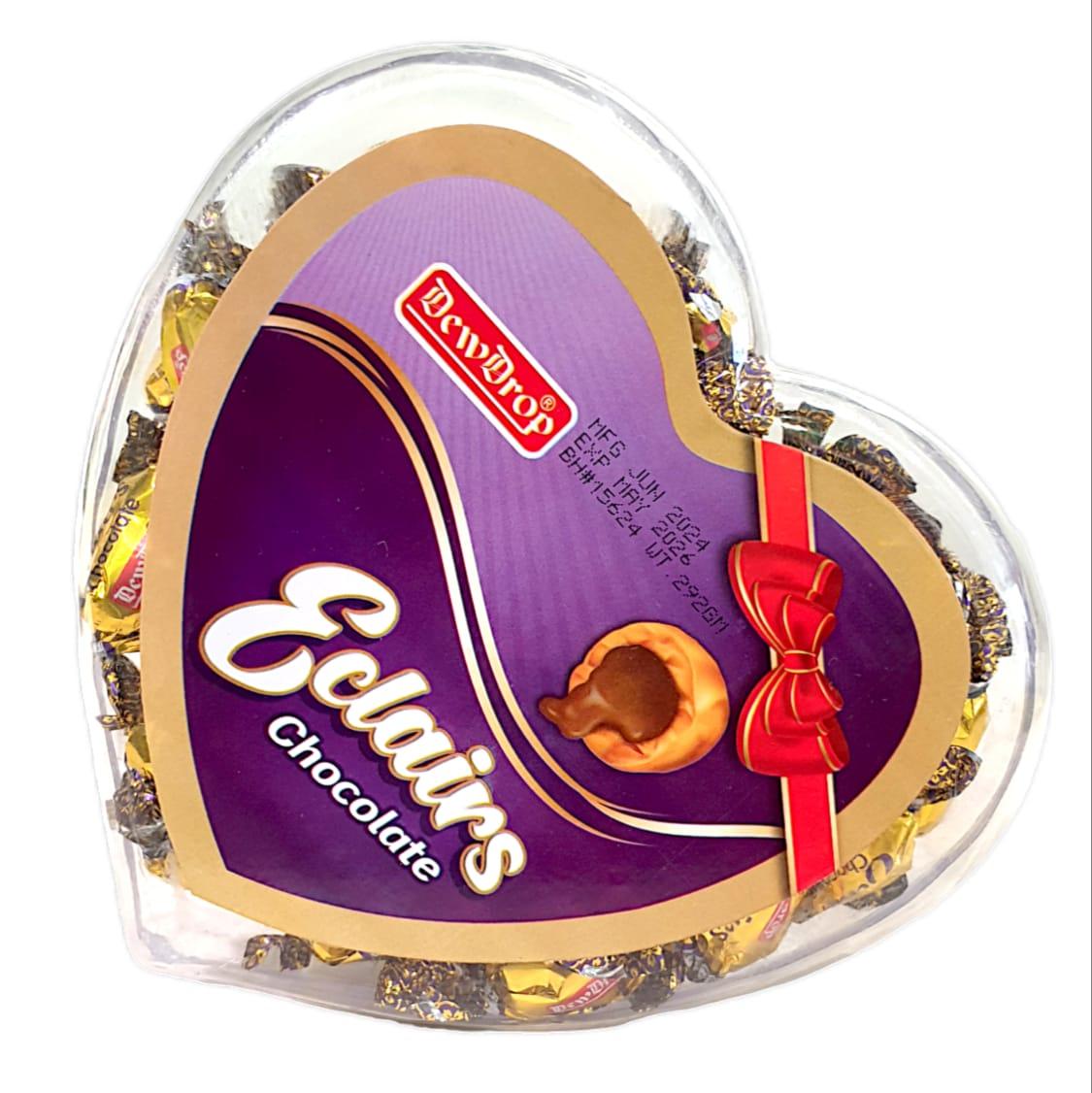 Dewdrop Eclairs Heart 292g