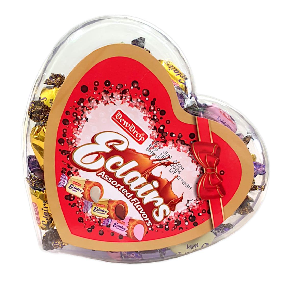 Dewdrop Eclairs Heart 292g