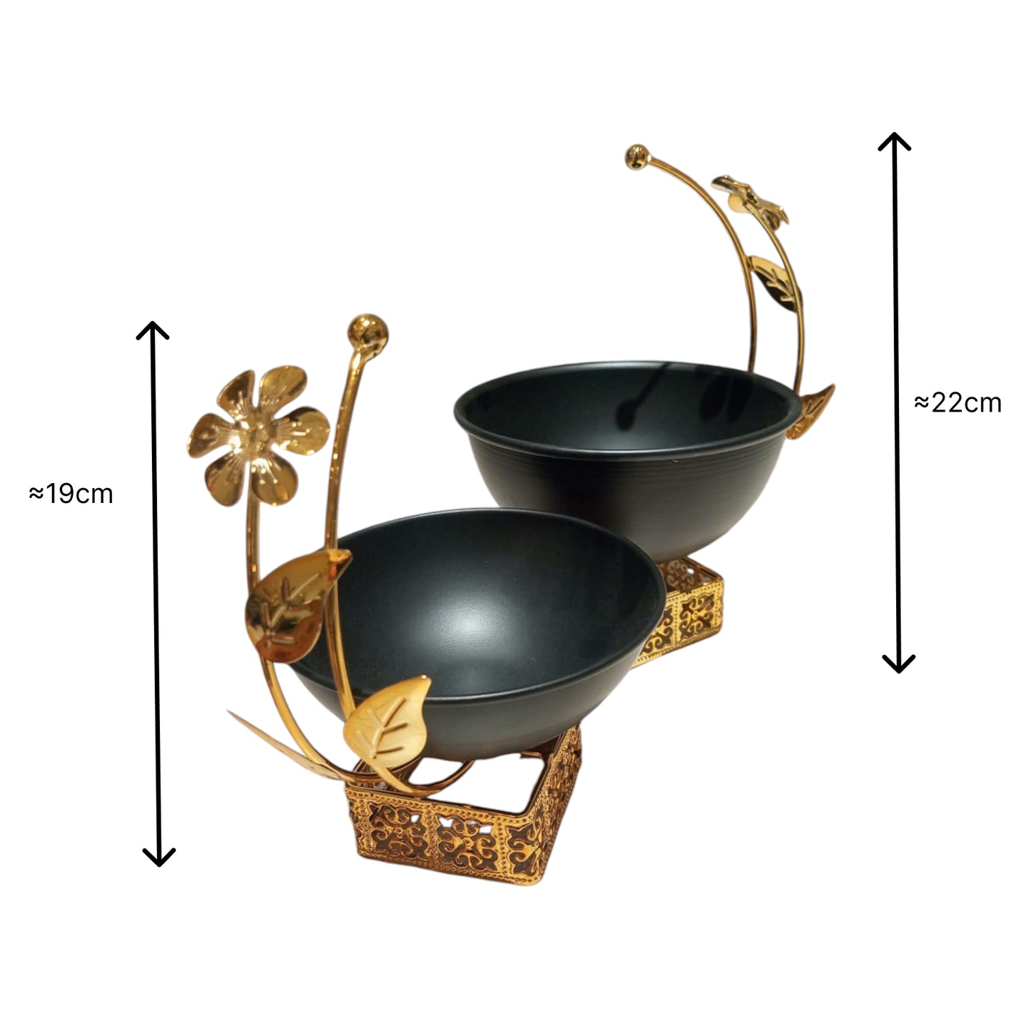 Black Bowl Decor Set