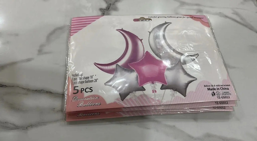 Foil Balloons 5 pcs sets Sparkles