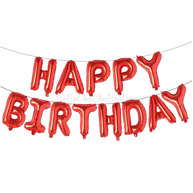 Happybirthday Foil Letter Balloons Sparkles