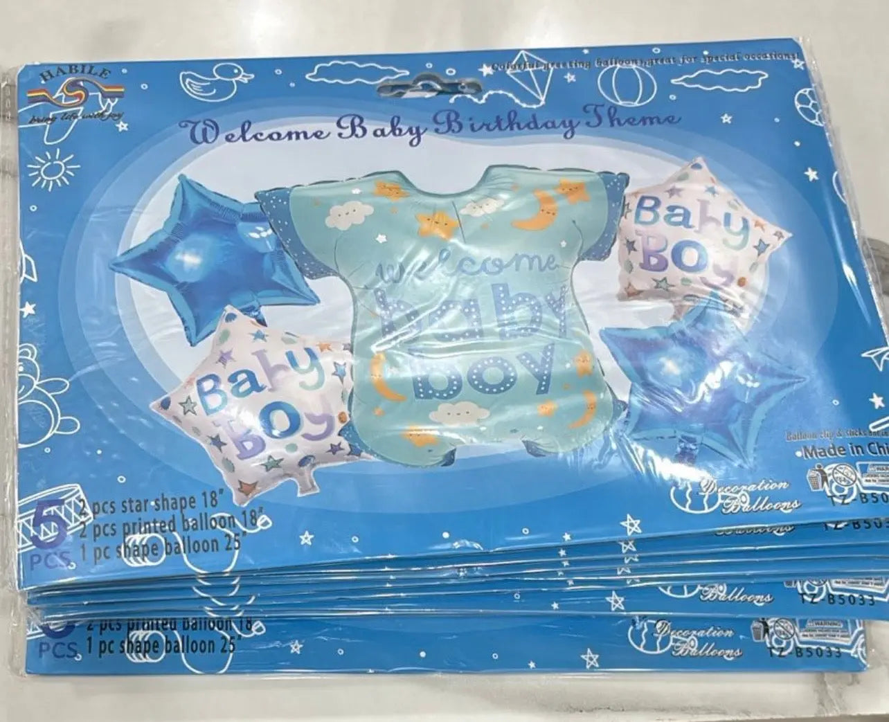 Foil Balloons 5 pcs sets Sparkles