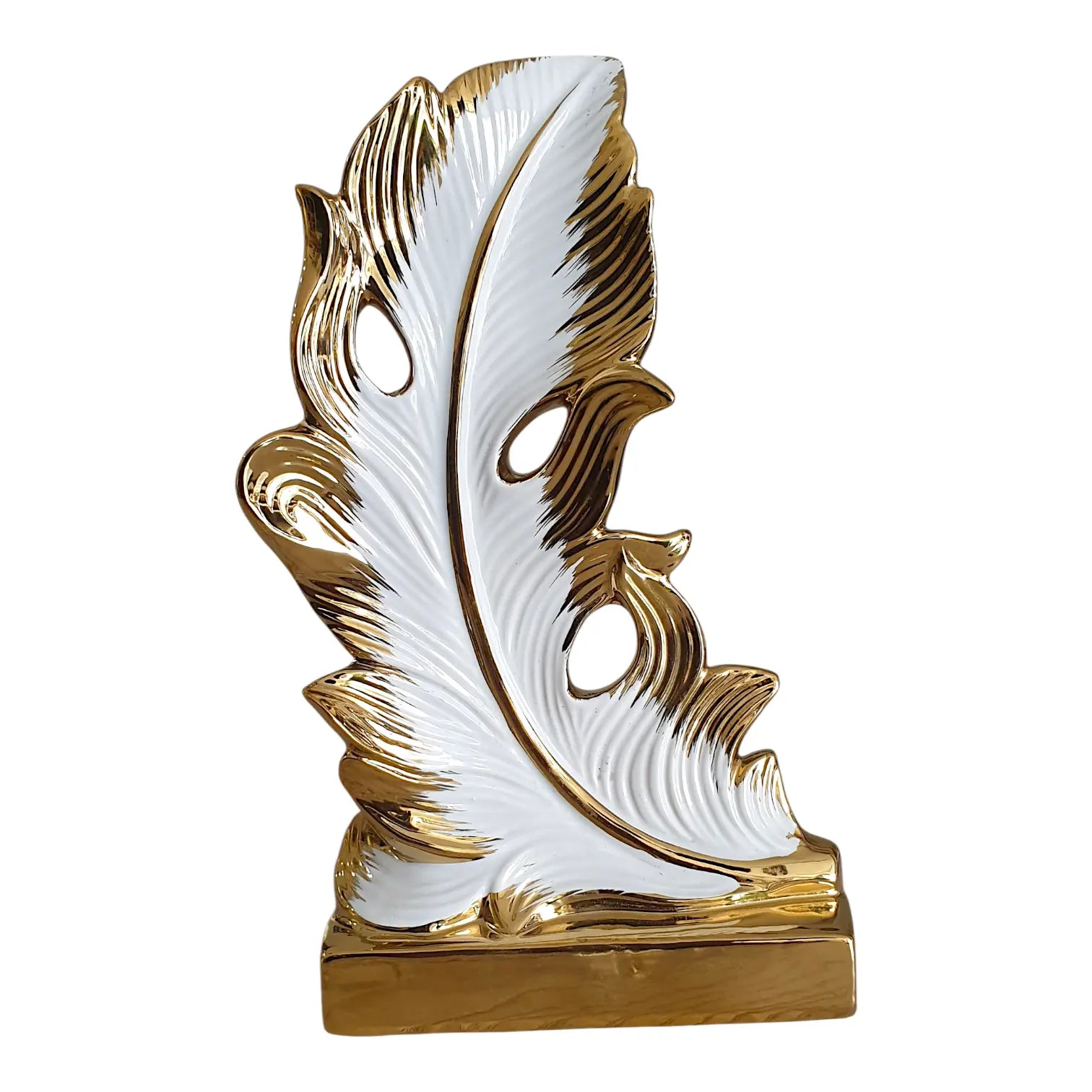 Golden Feather Elegance Decor Set Sparkles