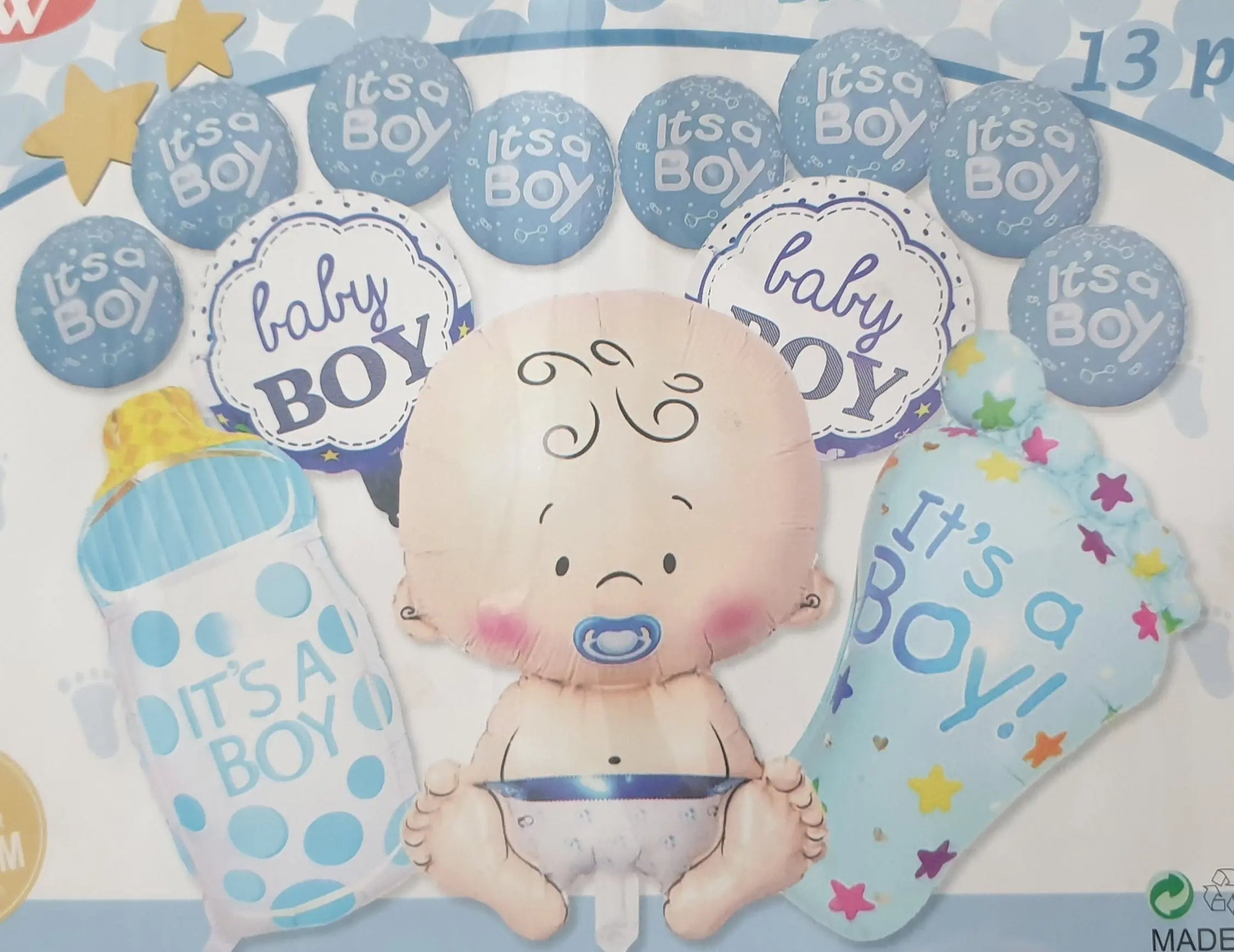 Foil Balloons baby boy Sparkles