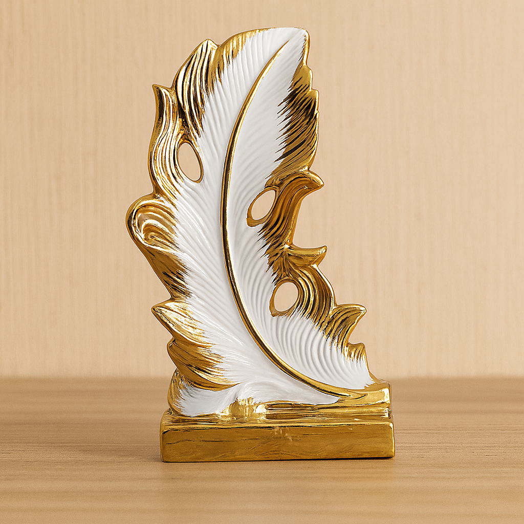 Golden Feather Elegance Decor Set