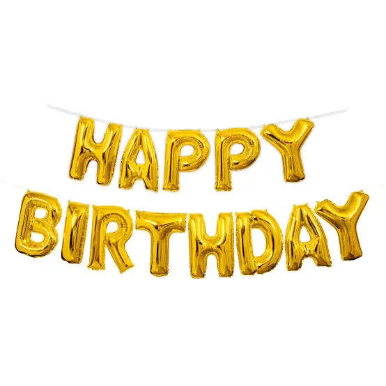 Happybirthday Foil Letter Balloons Sparkles