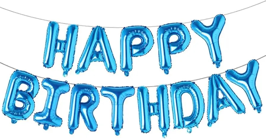 Happybirthday Foil Letter Balloons Sparkles