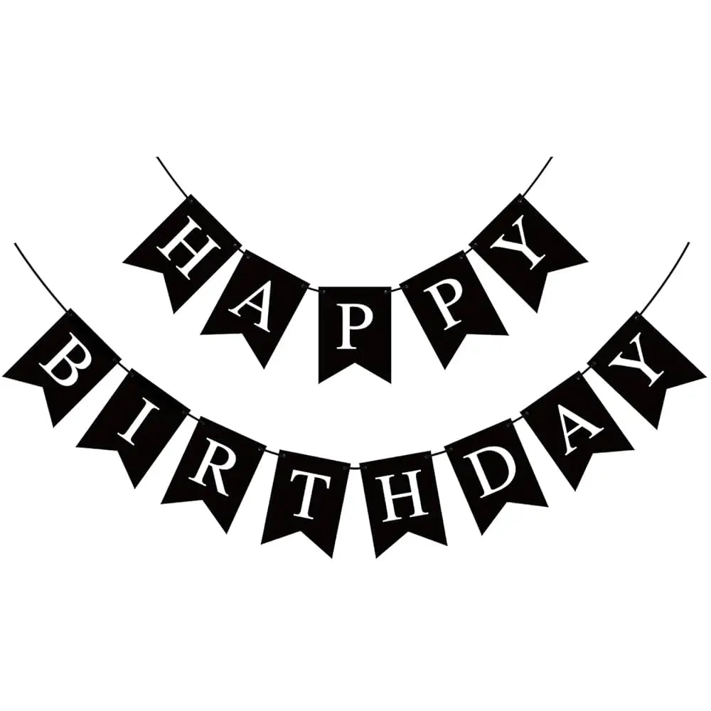 Happy birthday card bunting banners Sparkles