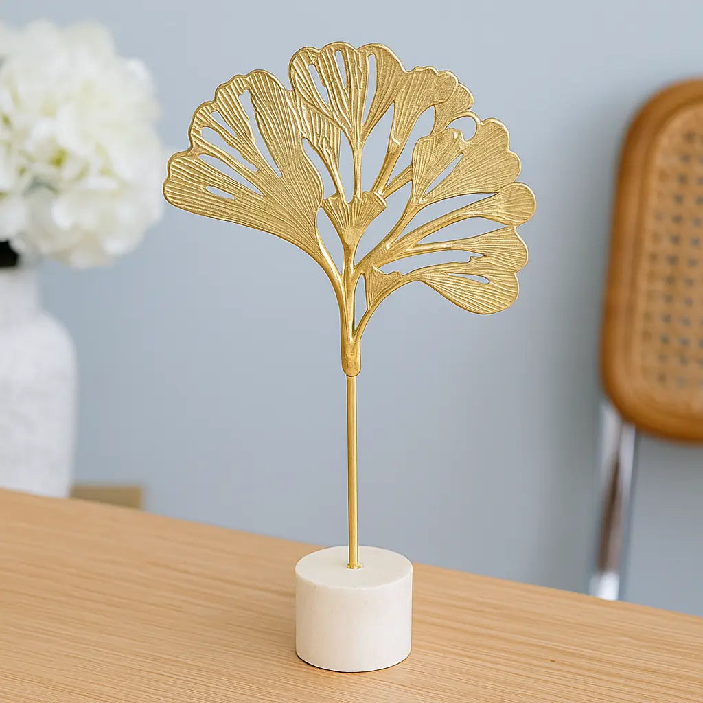 Golden Metal leaf table decor Sparkles