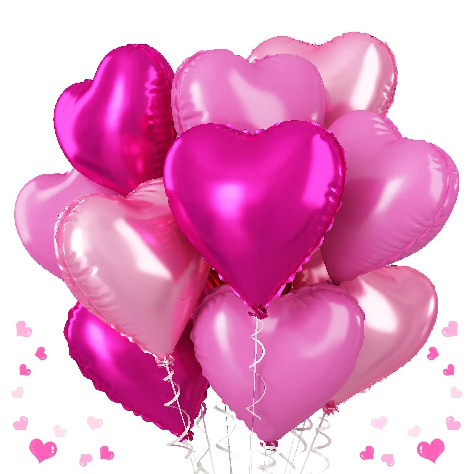 Heart design foil balloons Sparkles