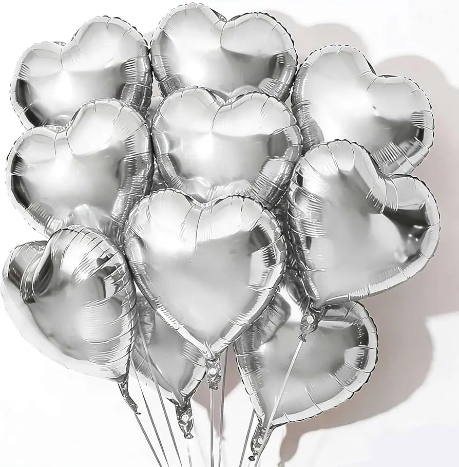 Foil heart shape balloon 10 Sparkles