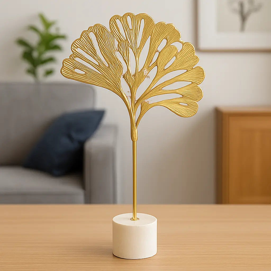 Golden Metal leaf table decor Sparkles