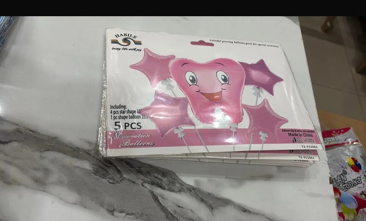 Foil Balloons 5 pcs sets Sparkles