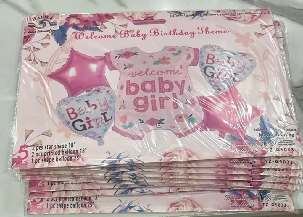 Foil Balloons 5 pcs sets Sparkles