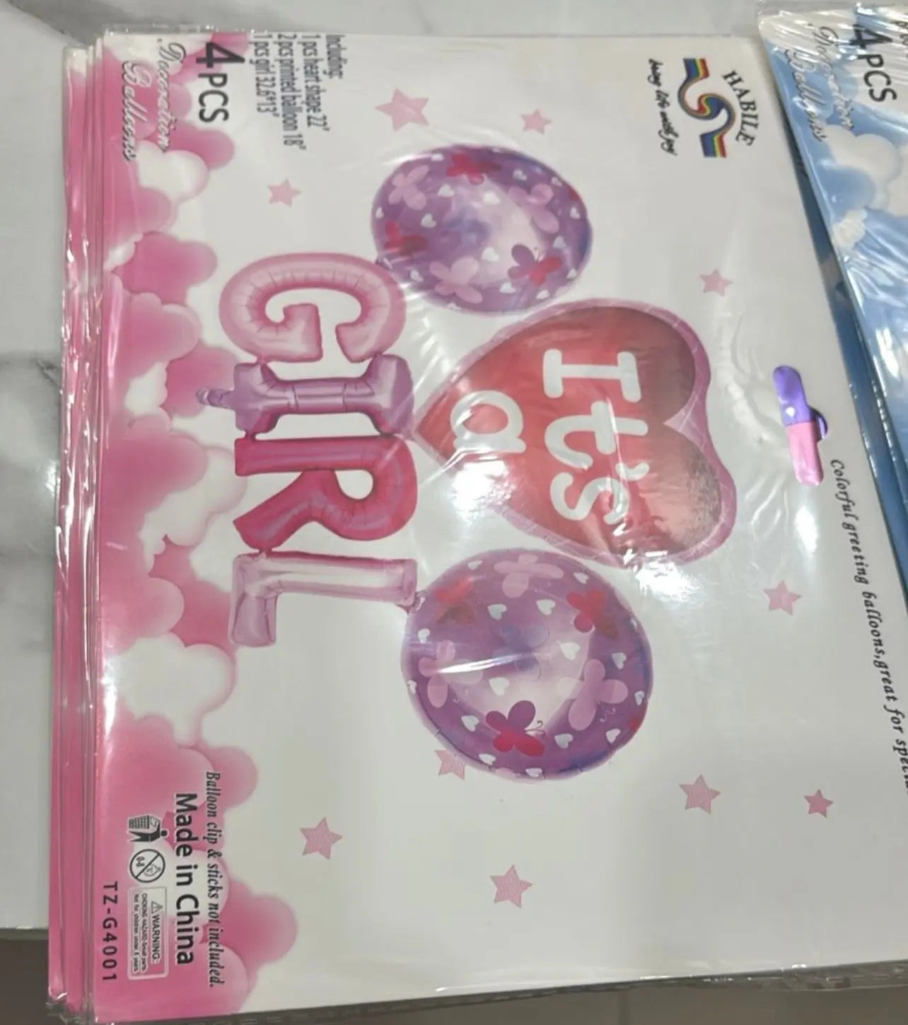 Foil Balloons 4 pcs sets Sparkles