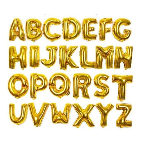 Foil Balloons Alphabets