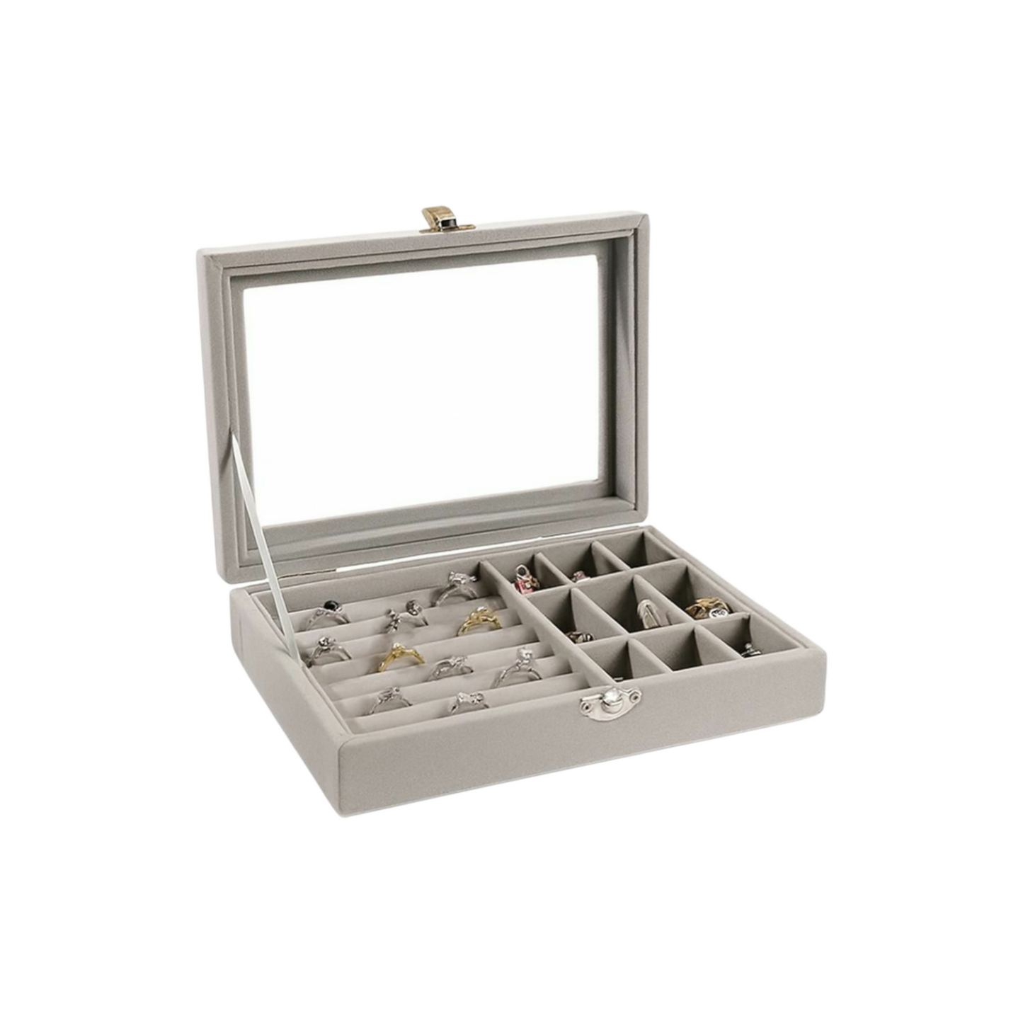 Veluxe Glass-Top Jewelry Display Box