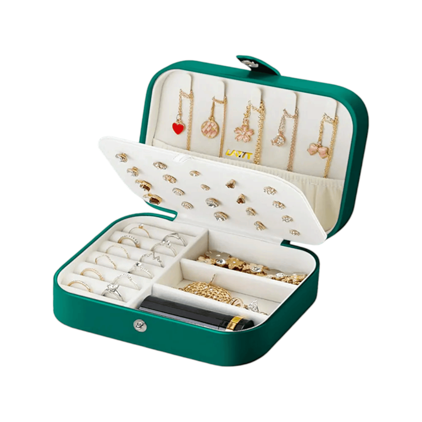Emerald Luxe Jewelry Organizer Box