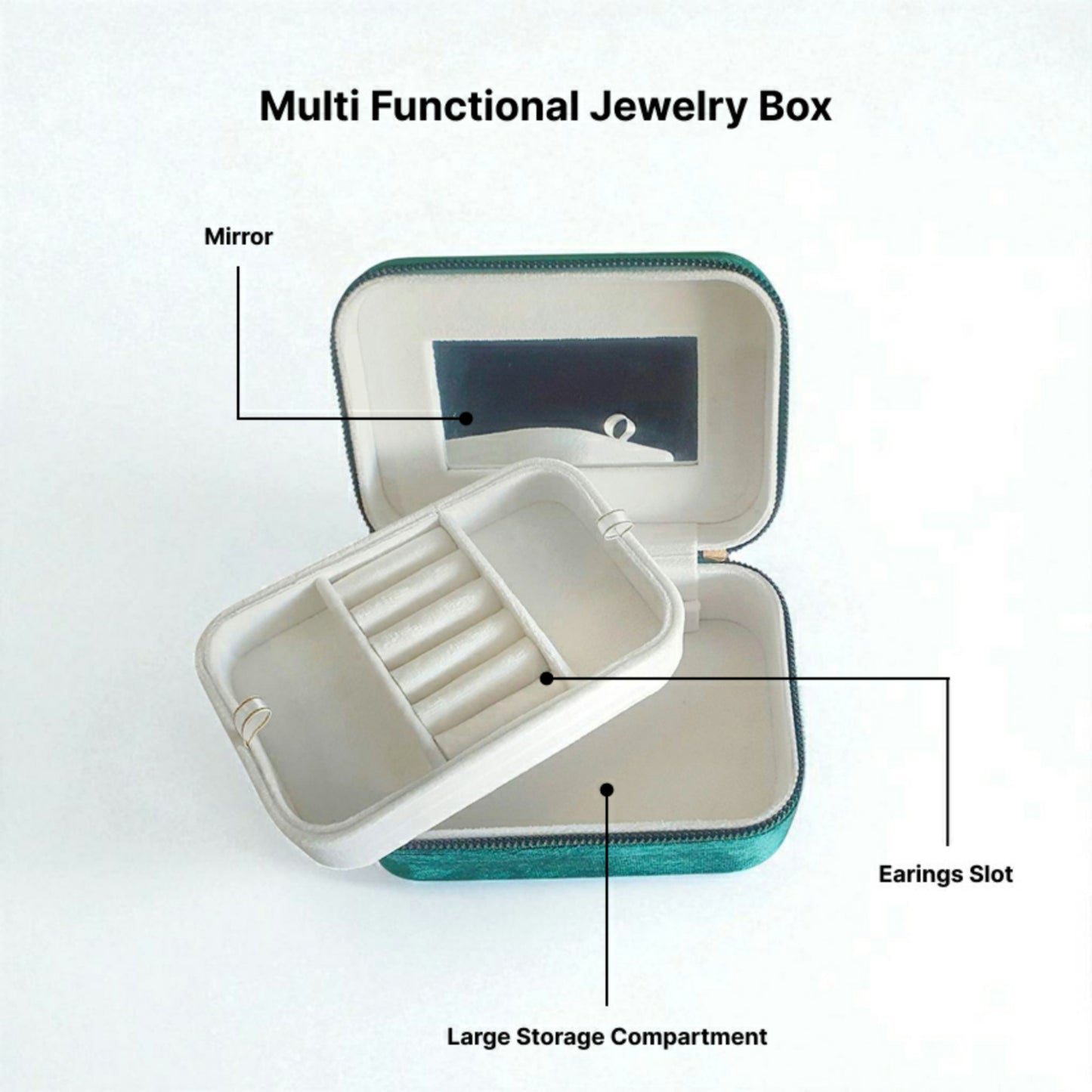 Velvet Travel Jewelry Keeper