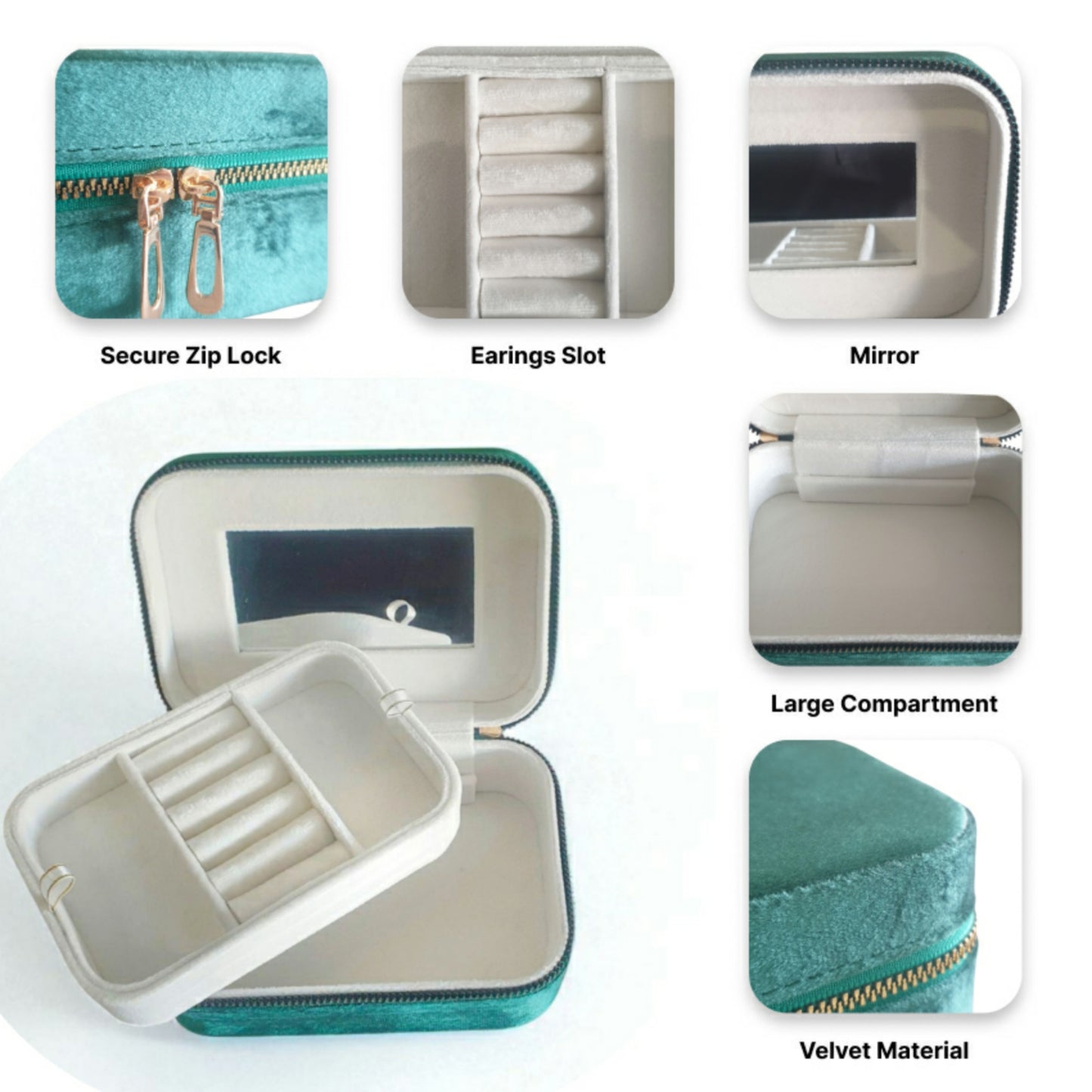 Velvet Travel Jewelry Keeper