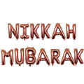 Nikkah mubarak Foil Letter Balloons Sparkles