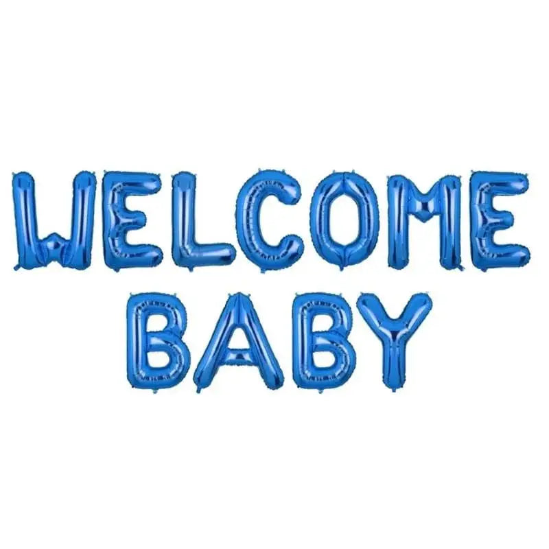Welcome baby Foil Letter Balloons Sparkles