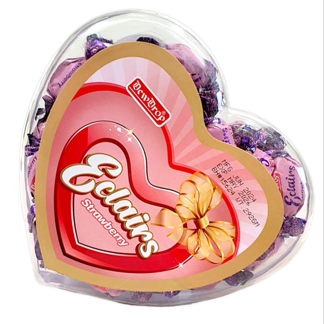 Dewdrop Eclairs Heart 292g