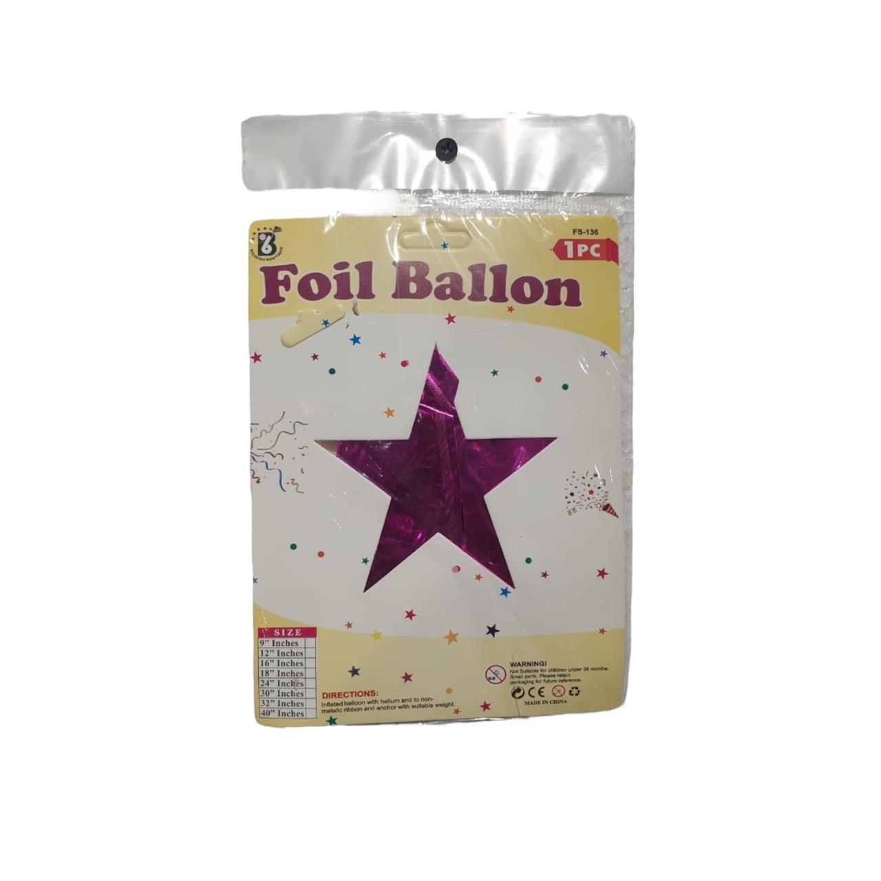 Foil Balloons Heart/Star