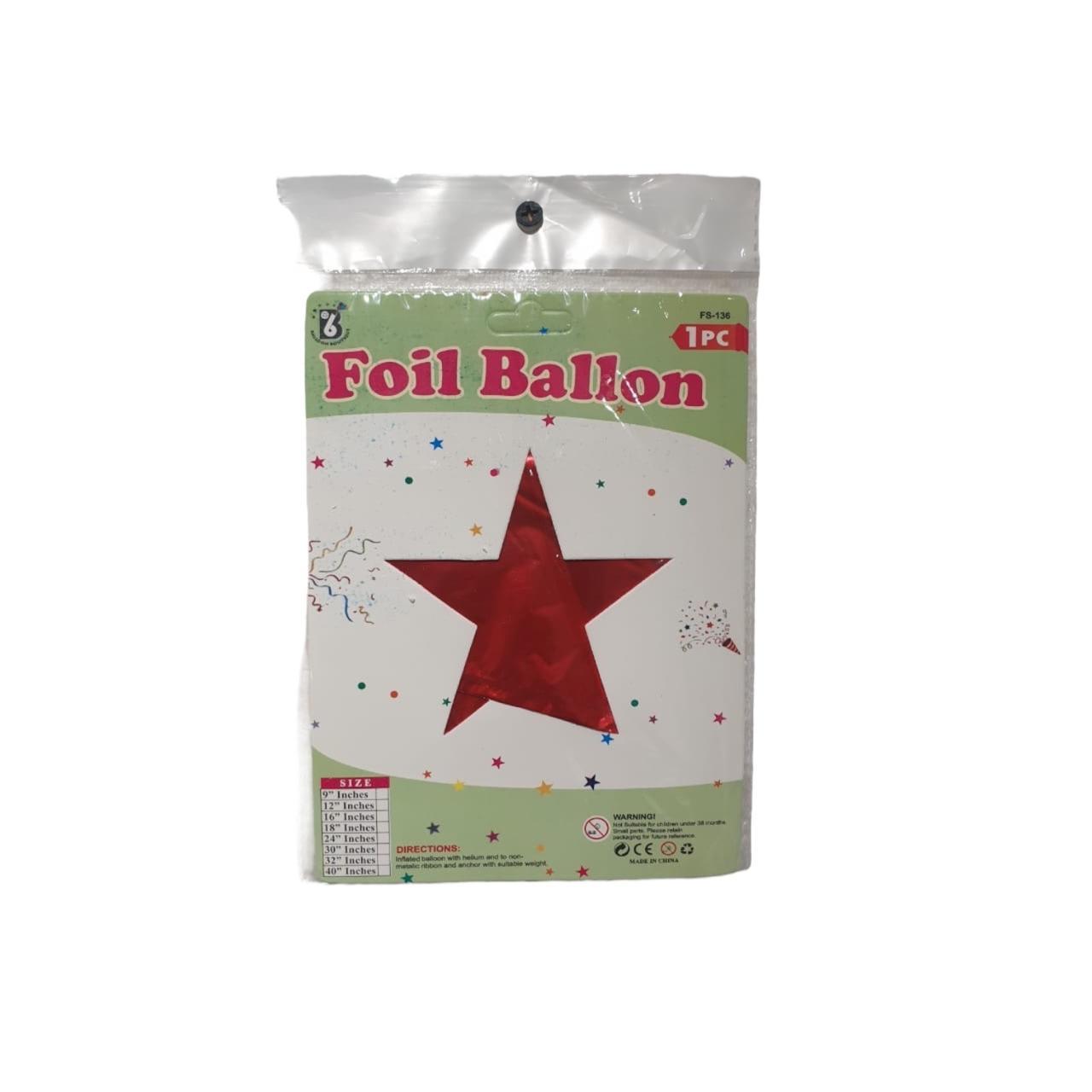 Foil Balloons Heart/Star