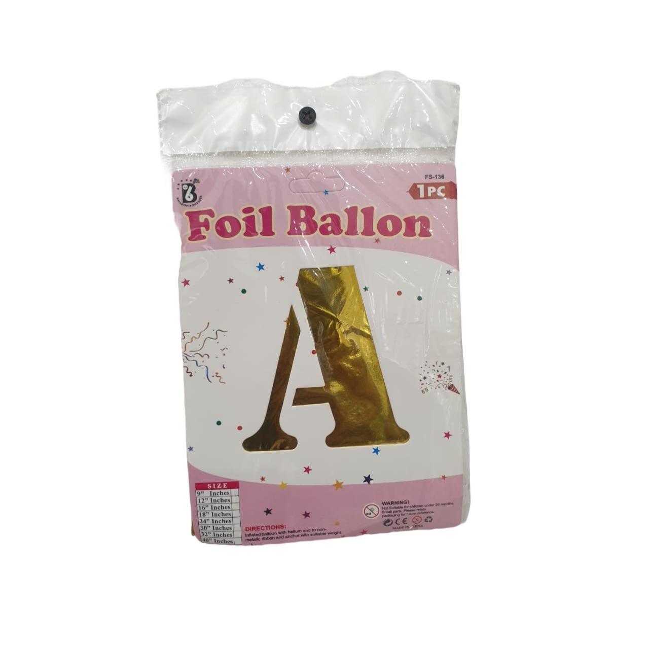 Foil Balloons Alphabets