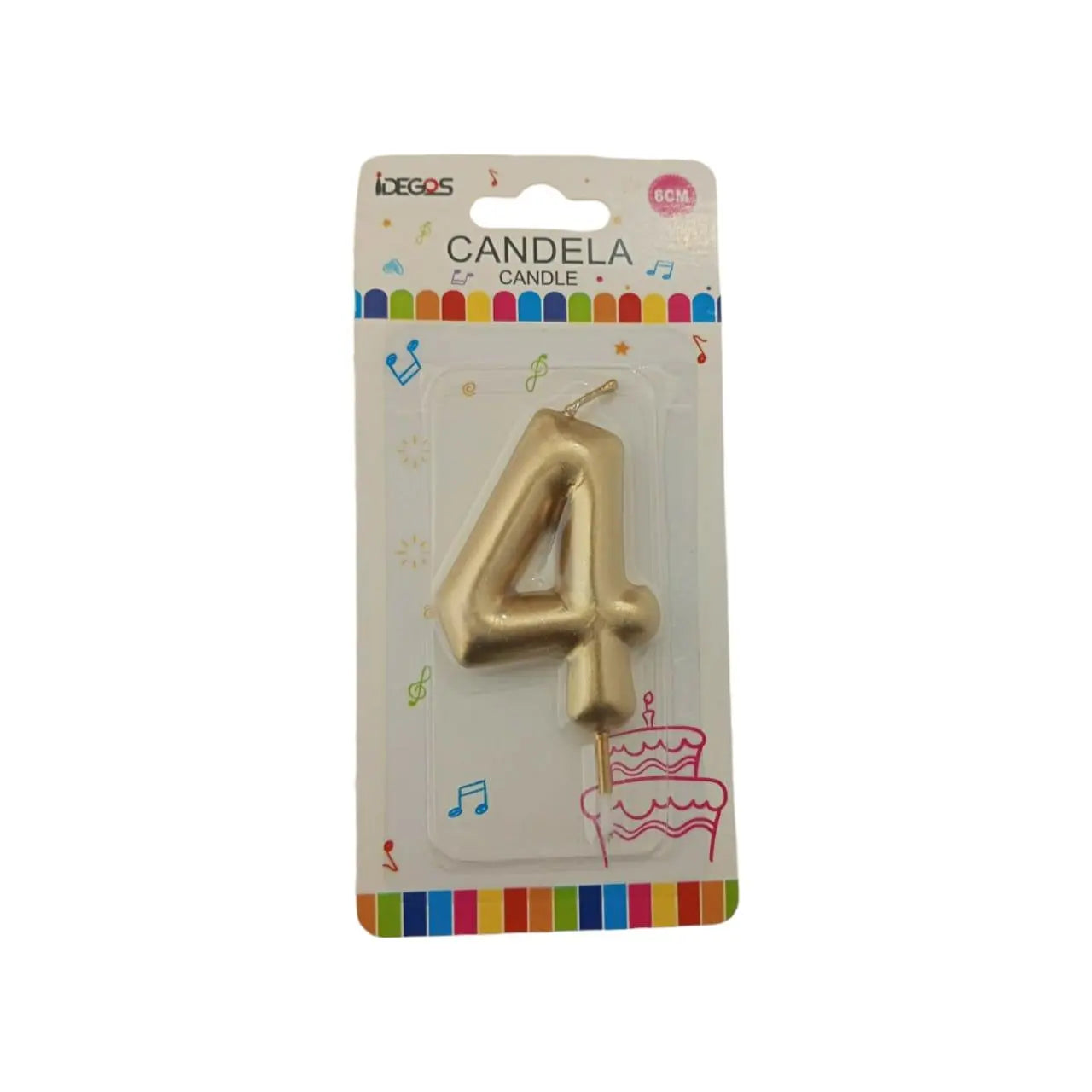 Number Cake Candles (0-9) Sparkles