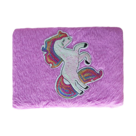 Unicorn Fluffy Cover Note Book