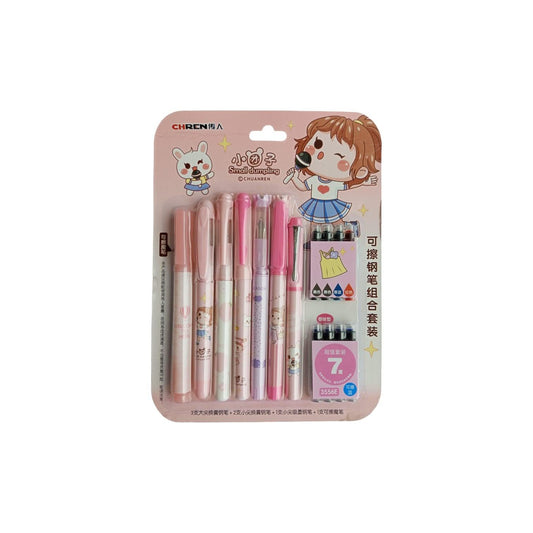 Ink Pen Set with Refills (7pcs)