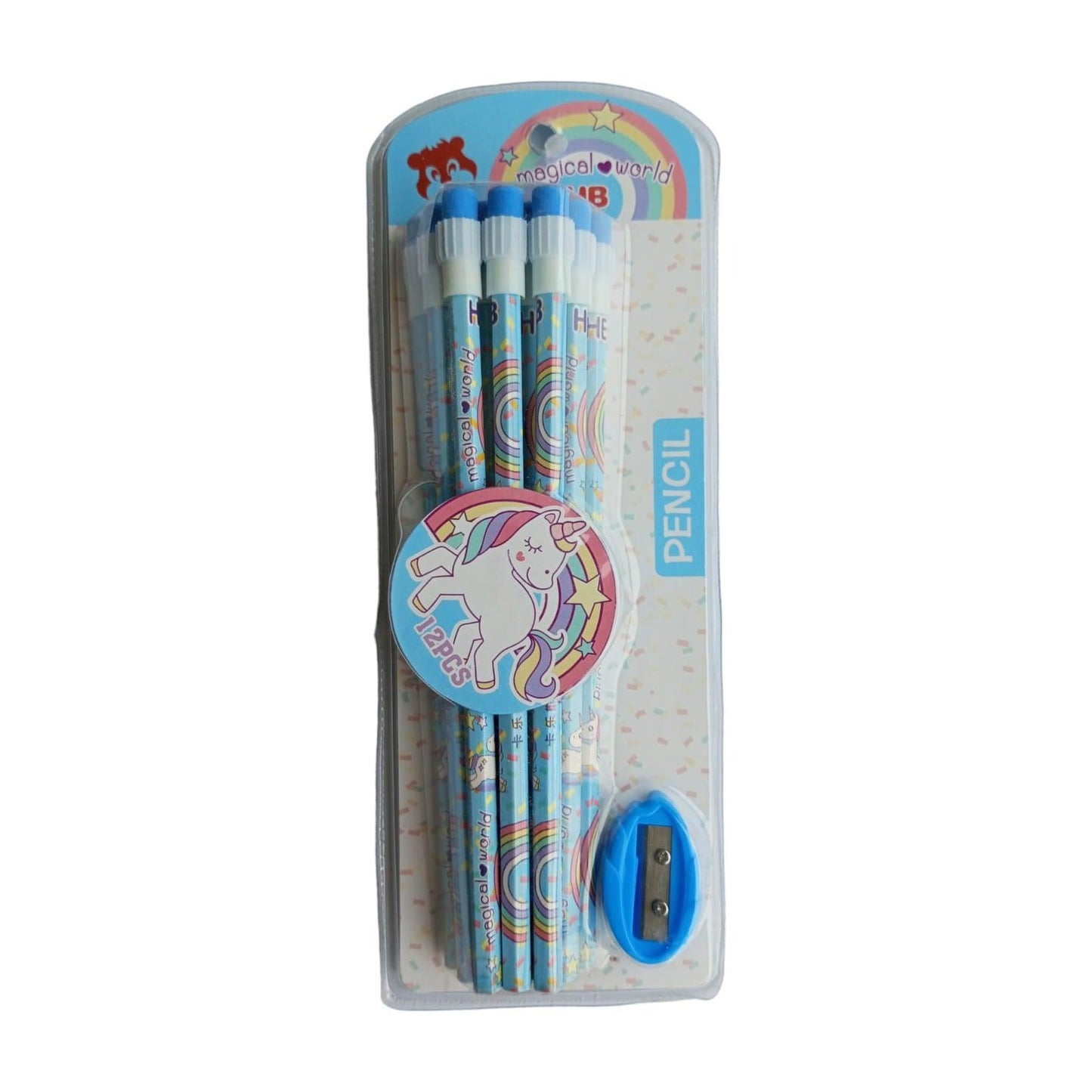 12pcs HB Pencils with Sharpener