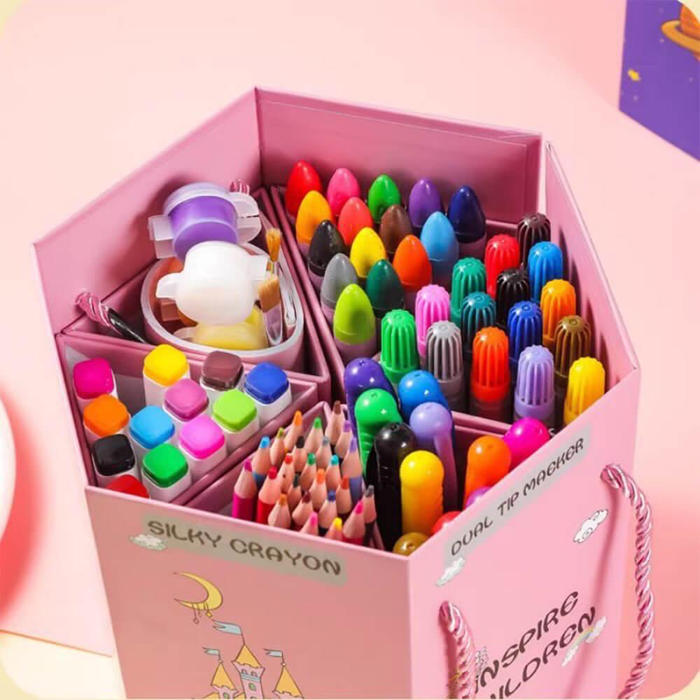 Pencil Color Kit | 77pcs Color Kit | Sparkles