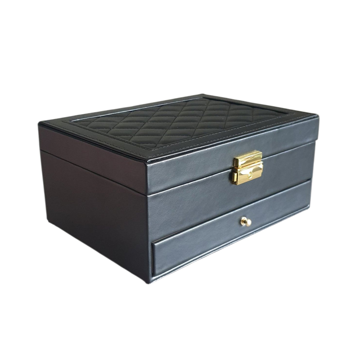 Royale Dual-Layer Jewelry Organizer Box