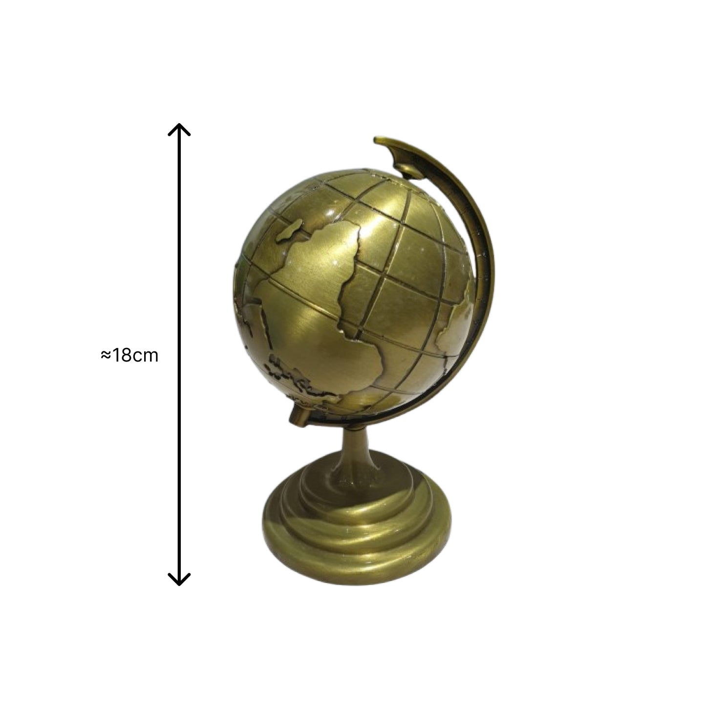 Metal Globe Golden