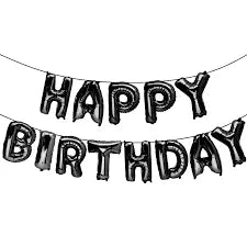 Happybirthday Foil Letter Balloons Sparkles