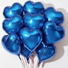 Heart design foil balloons Sparkles