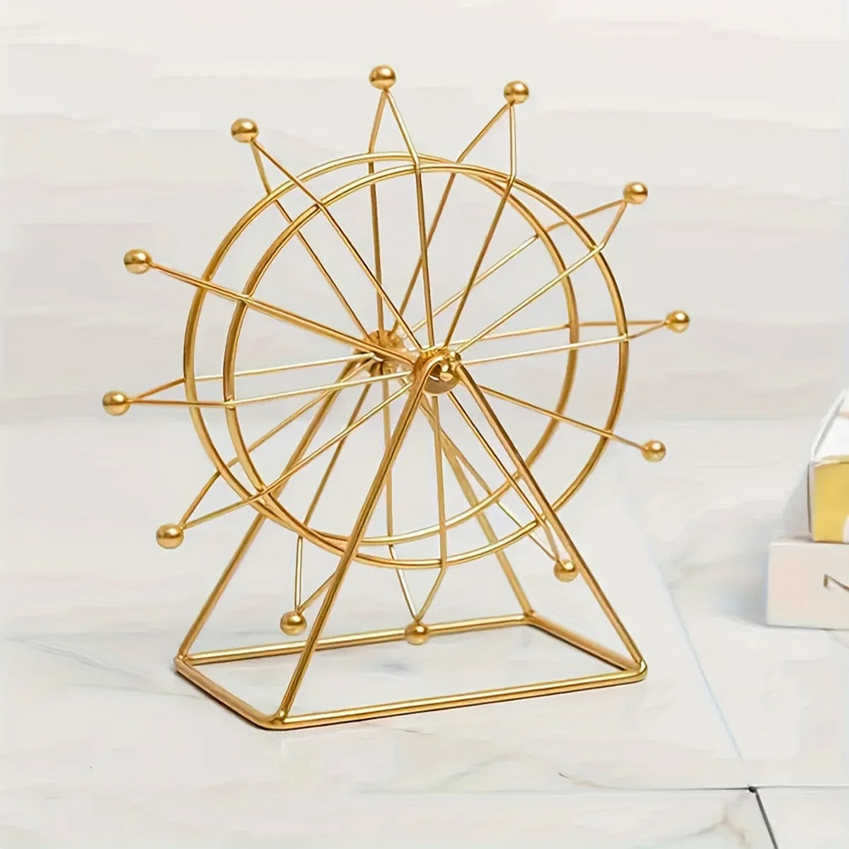 Golden Ferris Wheel Table Decor