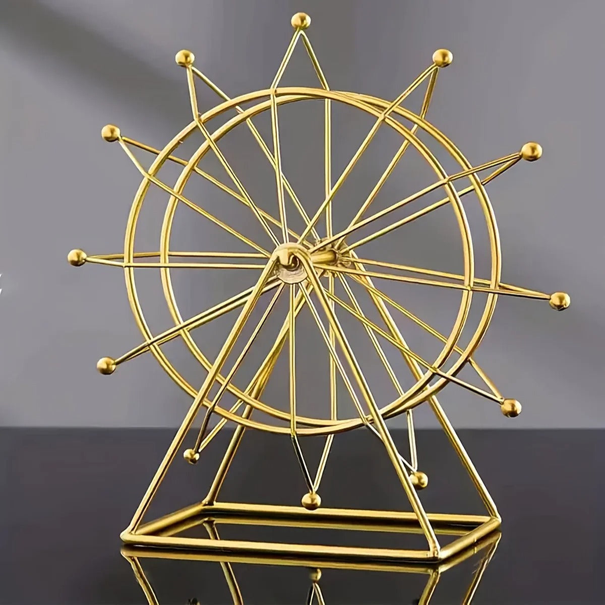 Golden Ferris Wheel Table Decor
