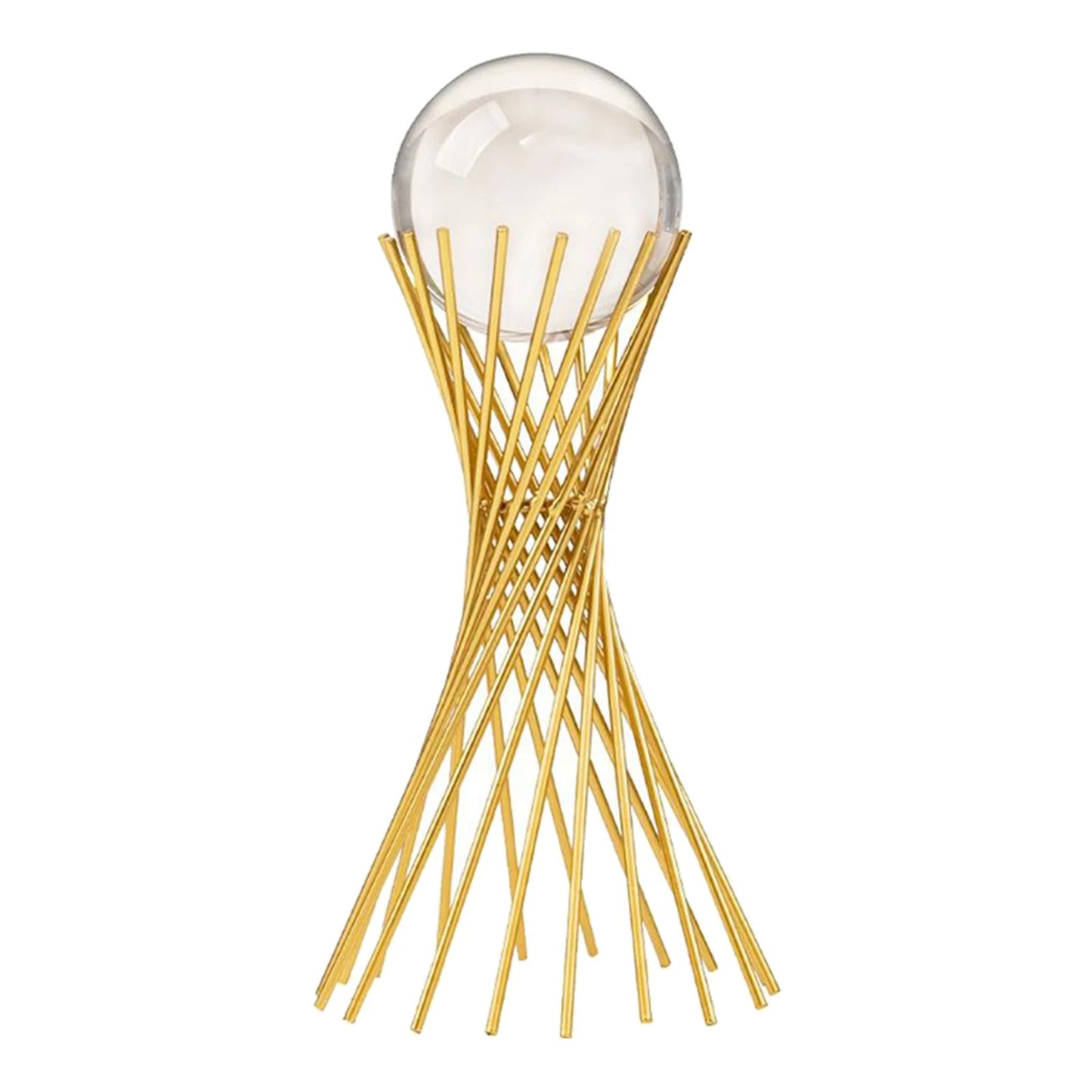 2pcs metal crystal globe set