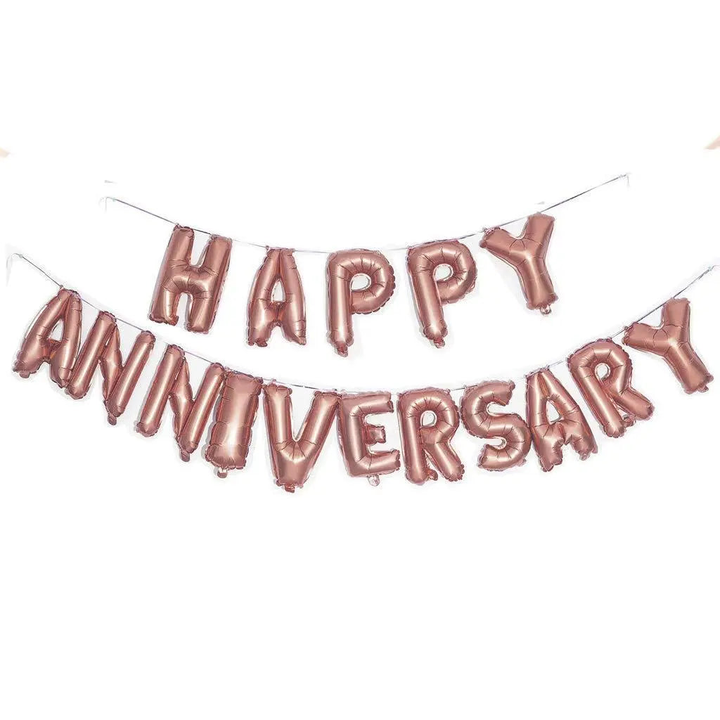 Happy anniversary Foil Letter Balloons Sparkles