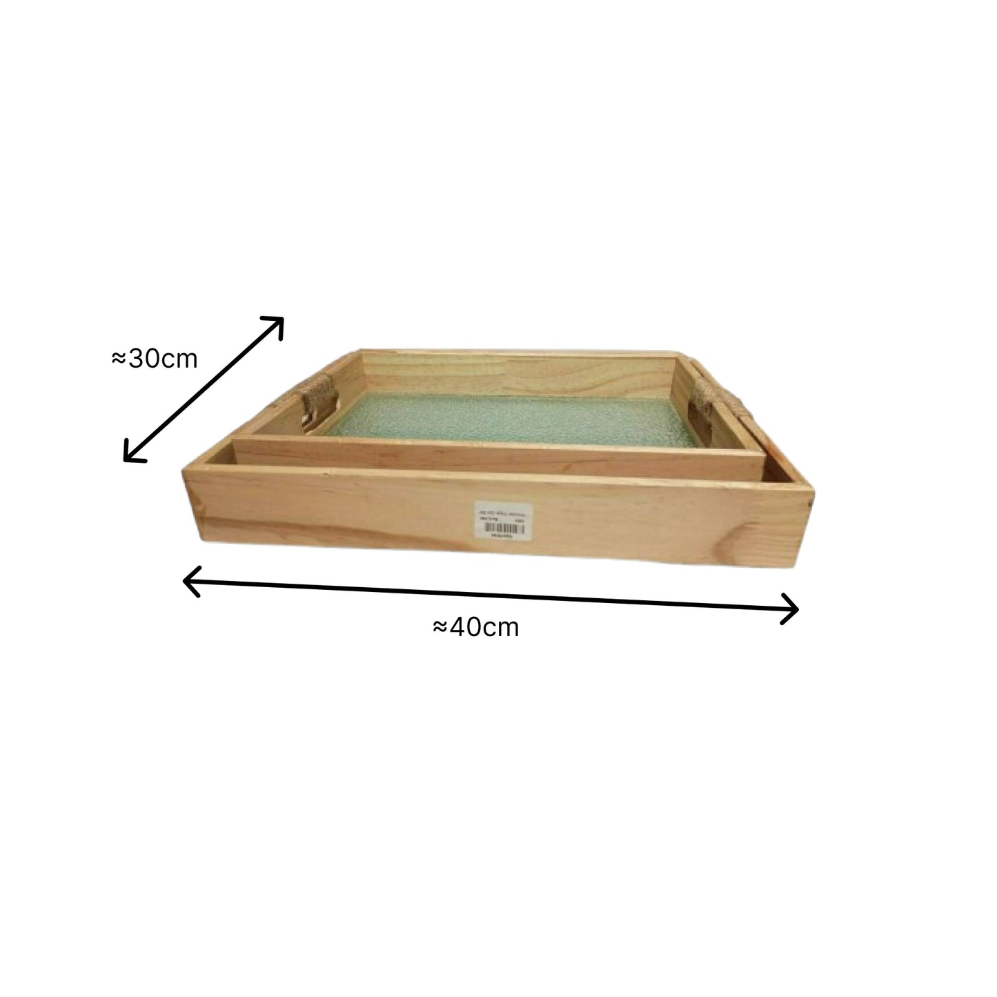 Wooden Tray Set